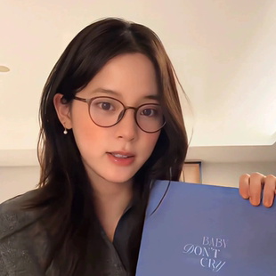 福利秒杀免费配度数·欧阳娜娜同款超轻韩系茶色小框眼镜女【137