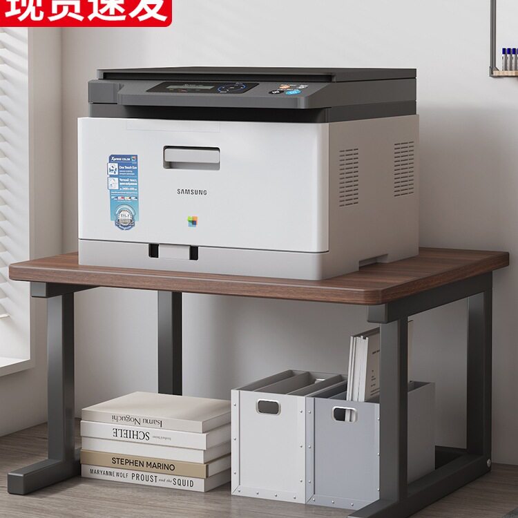 双层桌面打印机微波炉增高置物架