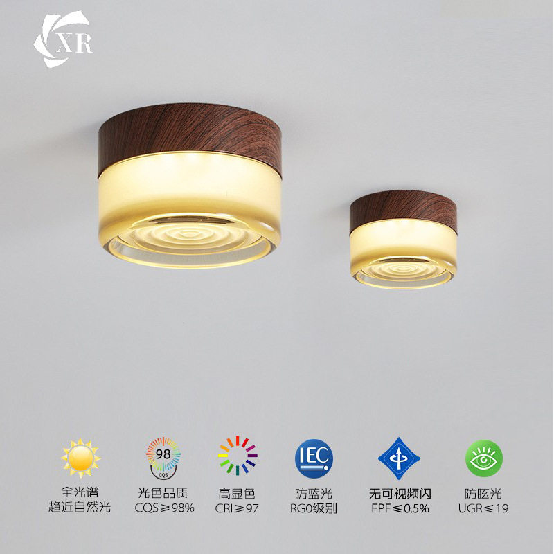 明装极简LED筒灯玄关走廊