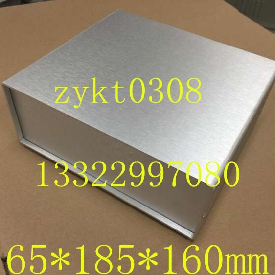 195-2桌面式综合池测试仪65*185*160全铝拉丝机箱 台式仪表机箱