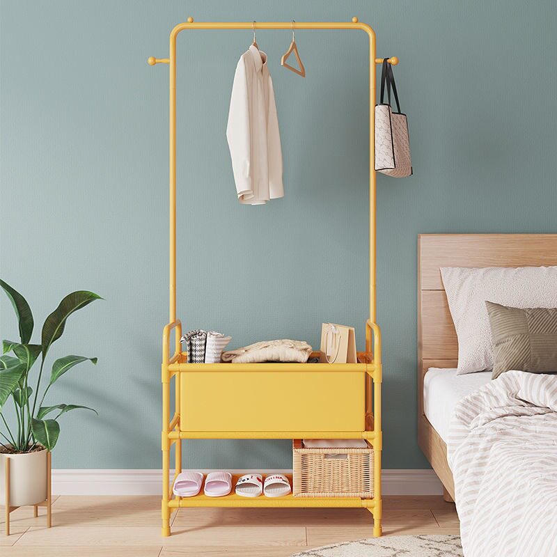 置物架落地可移动挂衣架多层收纳晾衣架家用卧室阳台挂衣架衣帽架
