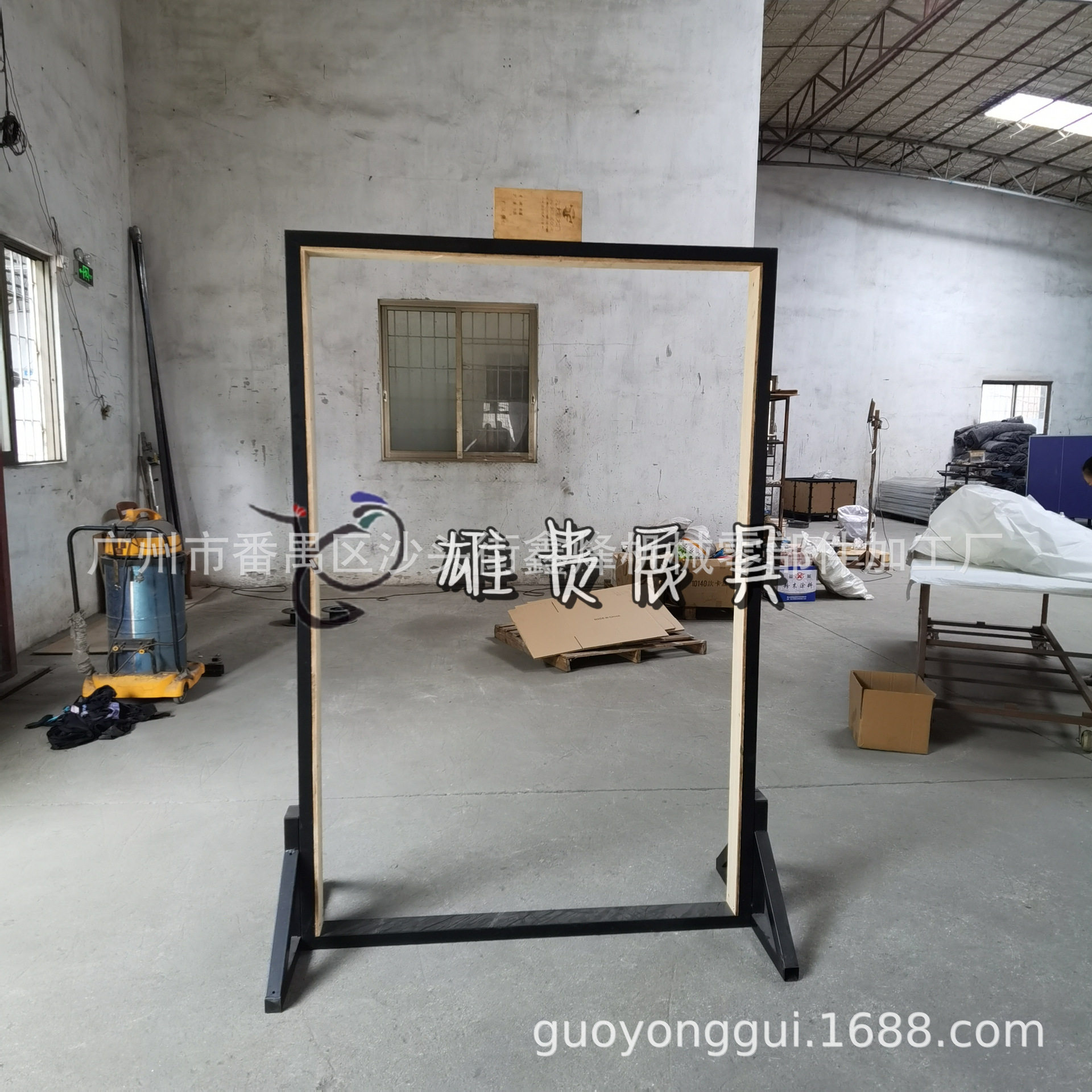 广东厂家定制单门展示架套装门样板架防盗门陈列架木门展具铁货架