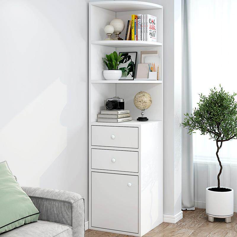 角柜墙角收纳柜简约多功能卧室三角形拐角柜客厅转角置物架角落柜