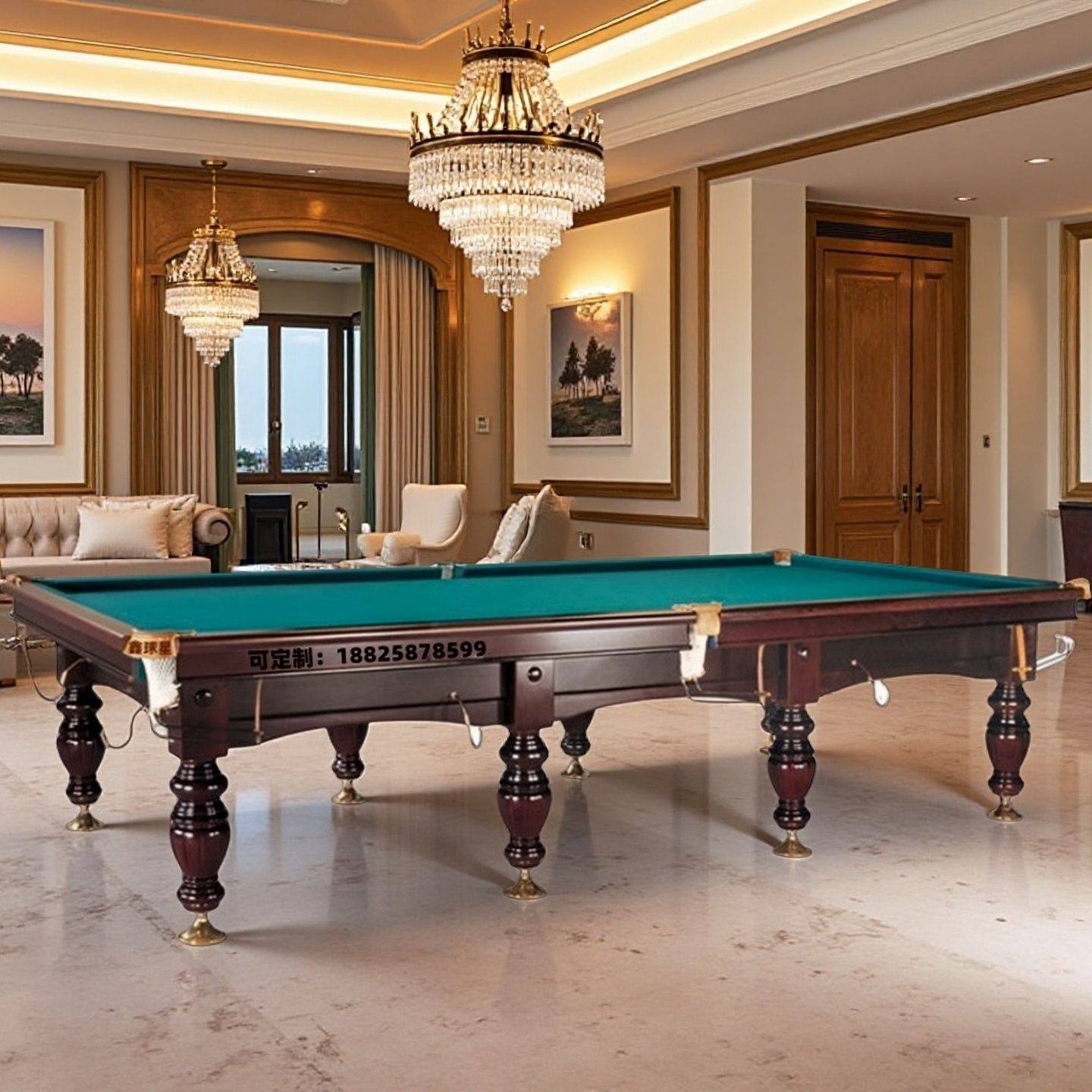 戈梅利Gomel俄式台球桌斯洛克桌球台美式台球桌俄式桌球台厂直供