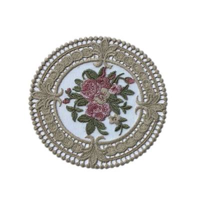 现货Retro Embroidery Craft Plmat L Fabr Isulatio