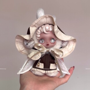 仅娃衣·不眠剧场sp二代雷娃改造困困睡魔公仔挂件衣服公主风咖色