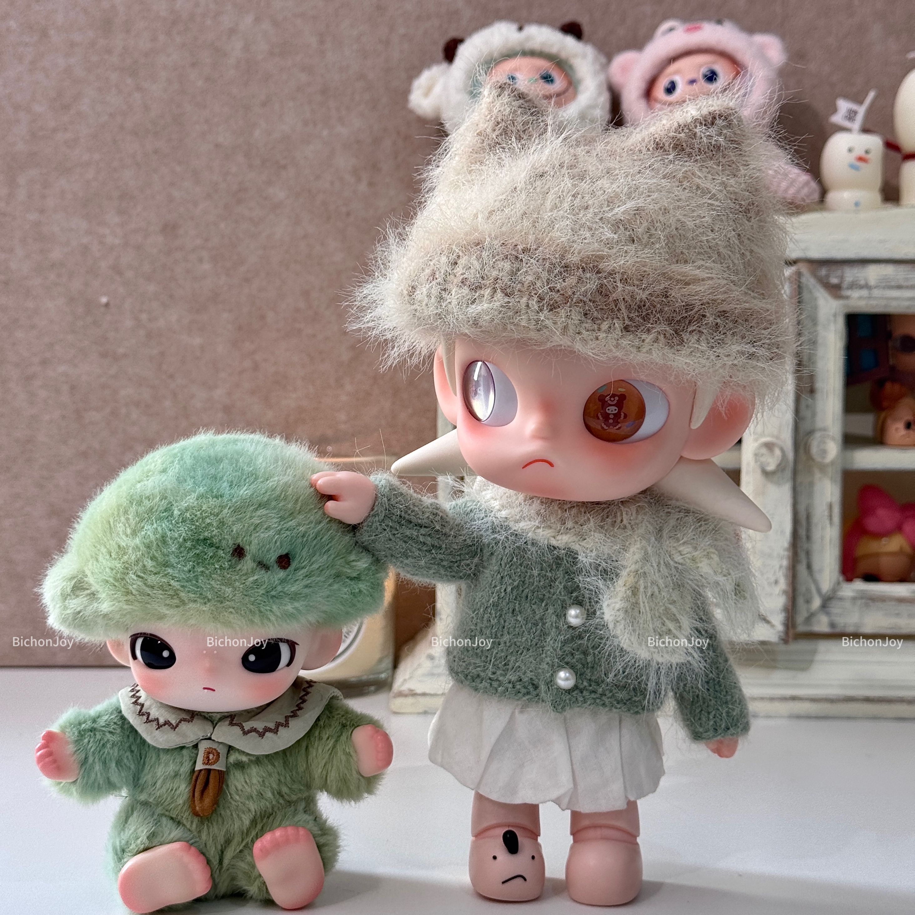 绿刺猬毛衣·Zsiga向往之处bjd娃衣小布1/6BJD通穿薄款百搭宽松