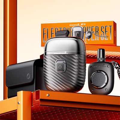 smasmall/昔马电动剃须刀礼盒套装暗夜行者高转速胡须刀节日礼物