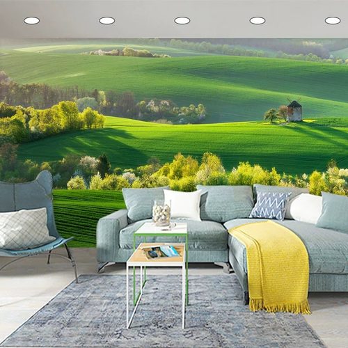 大自然风景墙布田园风光墙纸