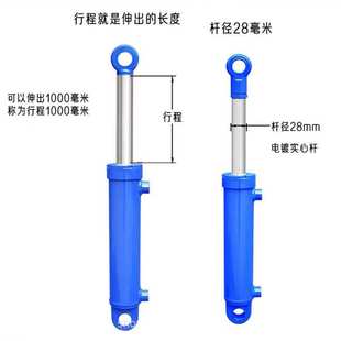 双向液压缸HSG50 28系列双向双作用液压缸叉车用工程机械液压油缸