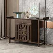 新中式楠竹玄关柜现代简约门厅柜架台条案桌供桌家用实木玄关柜