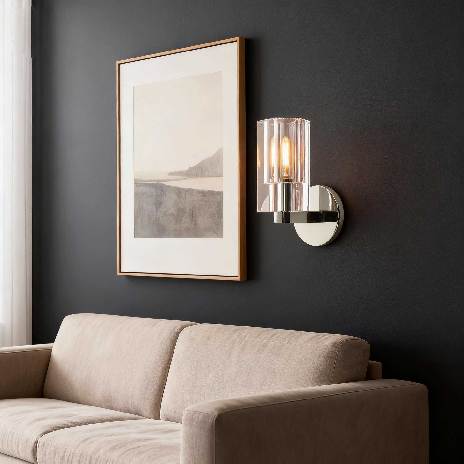 美式RH复古轻奢别墅楼梯客厅出口灯具新款式水晶壁灯公寓古铜色