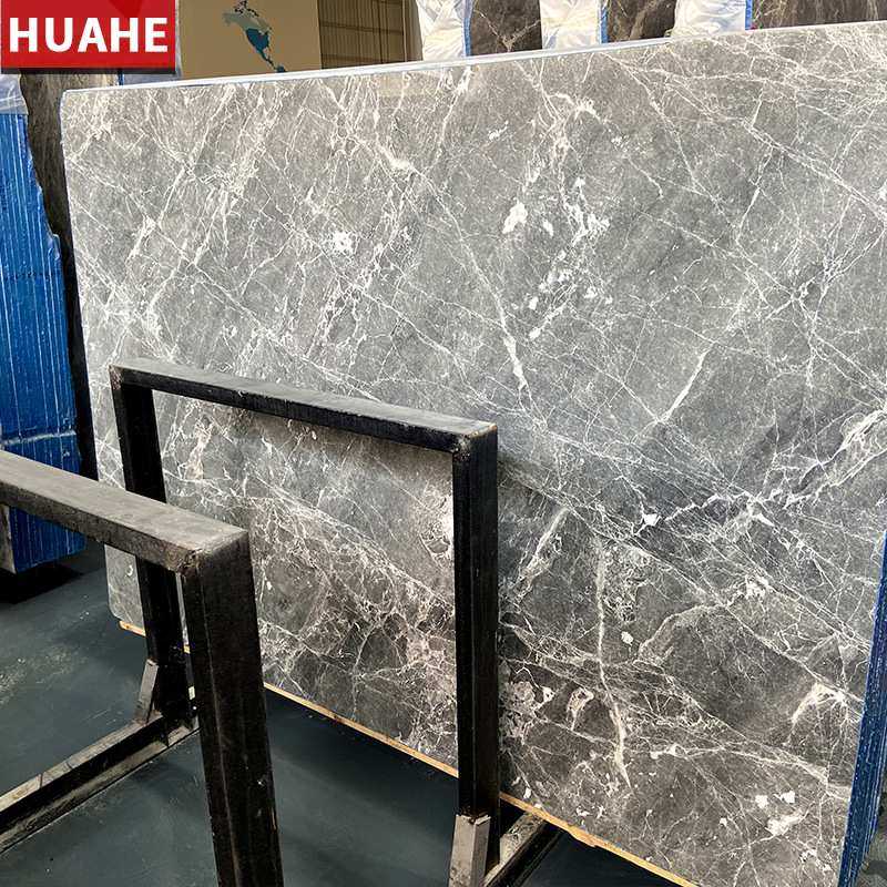 鱼肚灰天然大理石板 灰色石材飘窗台奢石桌面过门槛楼梯 加工