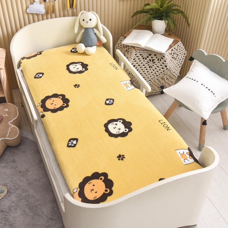可拆洗冬季幼儿园折叠床垫加绒加厚午睡两用儿童床褥婴儿床床垫子