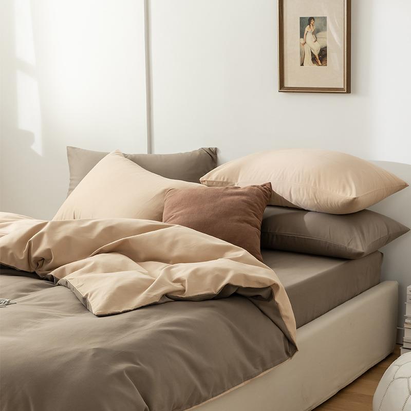 秋冬北欧100支纯棉磨毛四件套加厚保暖全棉床上用品床单被套床笠