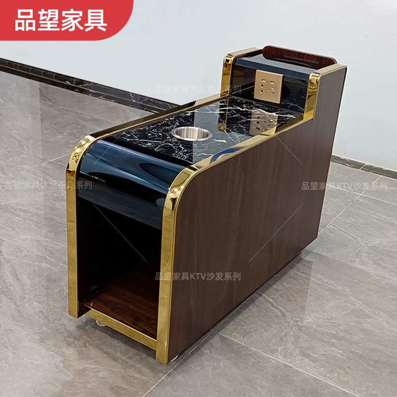 足浴茶几沐足洗脚桑拿按摩店沙发中间小茶几柜桌足疗收纳架多功能