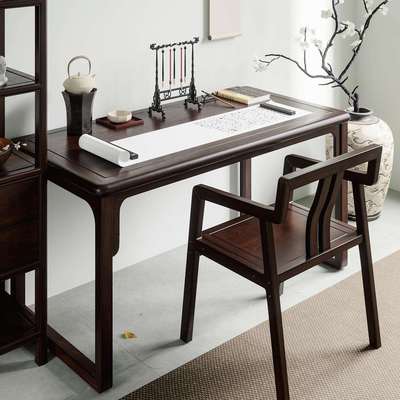 新中式书法桌实木书桌画案简约写字台办公桌写字桌家用书法画桌