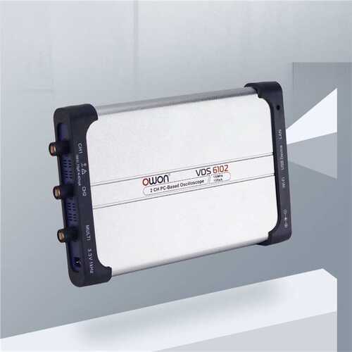 OWON虚拟PC数字示波器VDS6102双通道100M便捷标配信号源二次开发