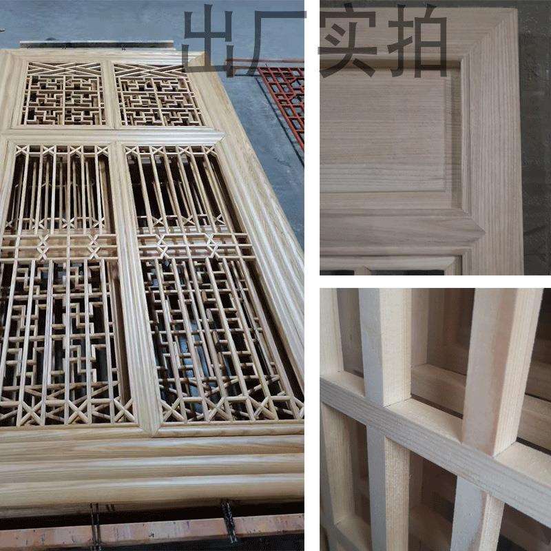 新中式玄关隔断雕花屏风客厅入户门实木花格镂空日式格栅栏栅