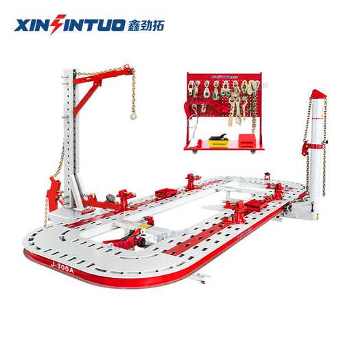 劲拓汽车大梁校正仪锰钢板车身钣金矫正维修平台frame machine