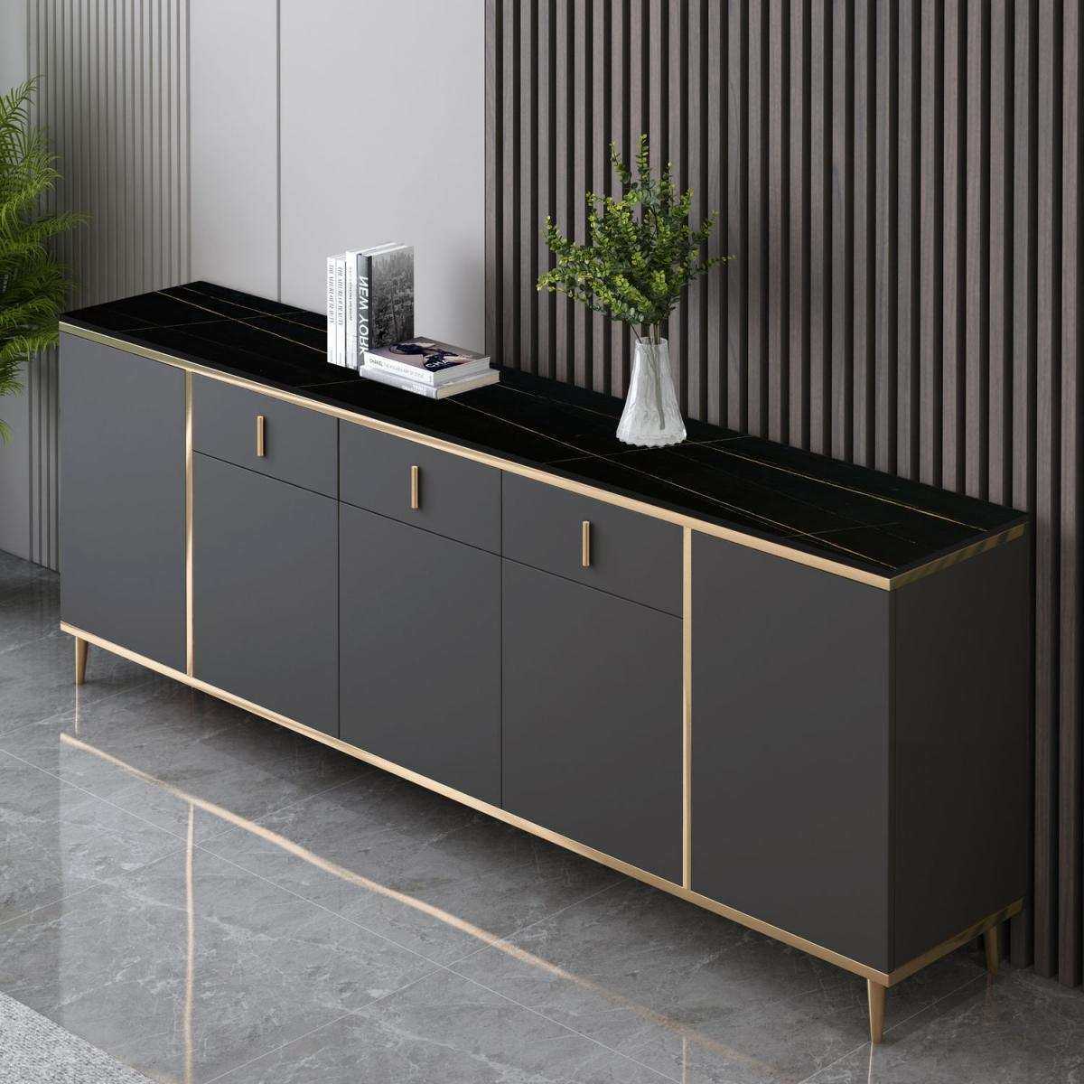 源头岩板餐边柜现代简约家用靠墙茶水柜客厅收纳隔断柜厨房橱柜储,基础建材,亚克力板,淘宝优惠券,粉丝福利购,淘宝优惠卷