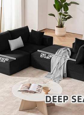 跨境压缩沙发全海绵客厅组合模化发地板沙发Modern modular sofa