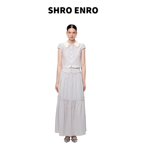 SHROENRO衬衫半裙时尚套装