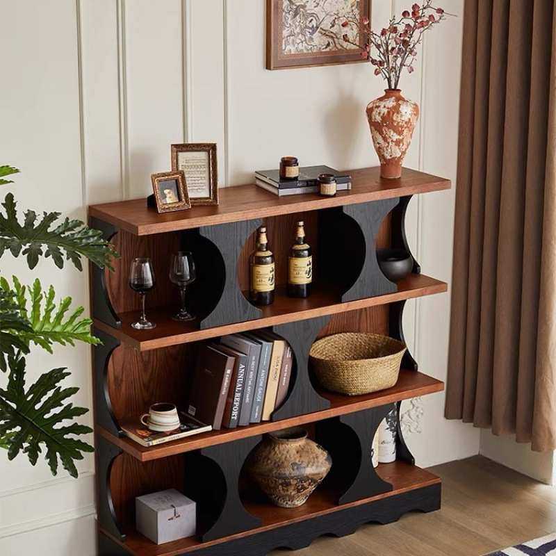 法式简约复古实木书柜矮书架模块组合柜客厅半墙展示边柜置物柜,金属材料及制品,其他金属制品,淘宝优惠券,粉丝福利购,淘宝优惠卷