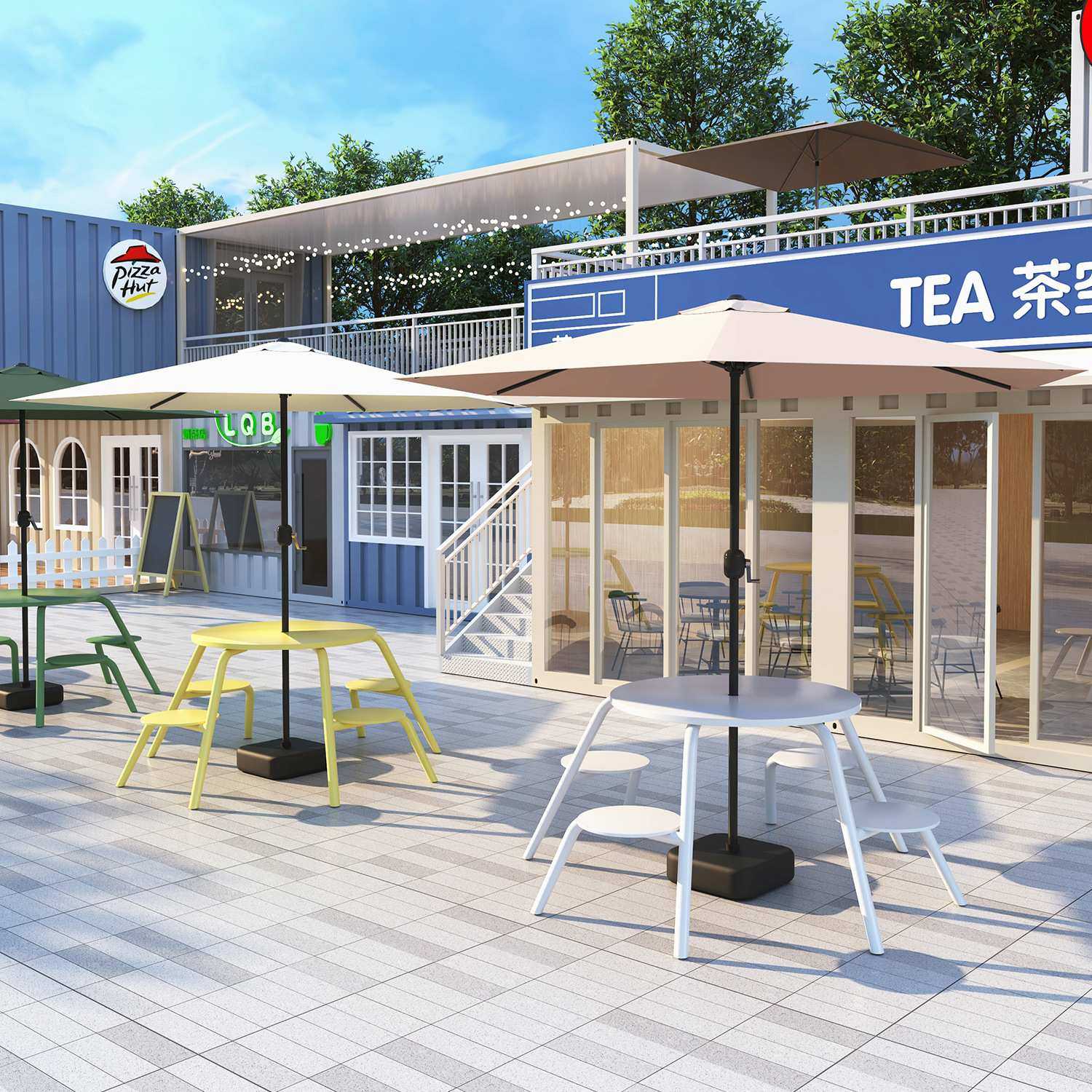 户外桌椅带伞组合庭院休闲外摆阳台茶几奶茶店咖啡厅室外桌椅套装,机械设备,其他机械设备,淘宝优惠券,粉丝福利购,淘宝优惠卷