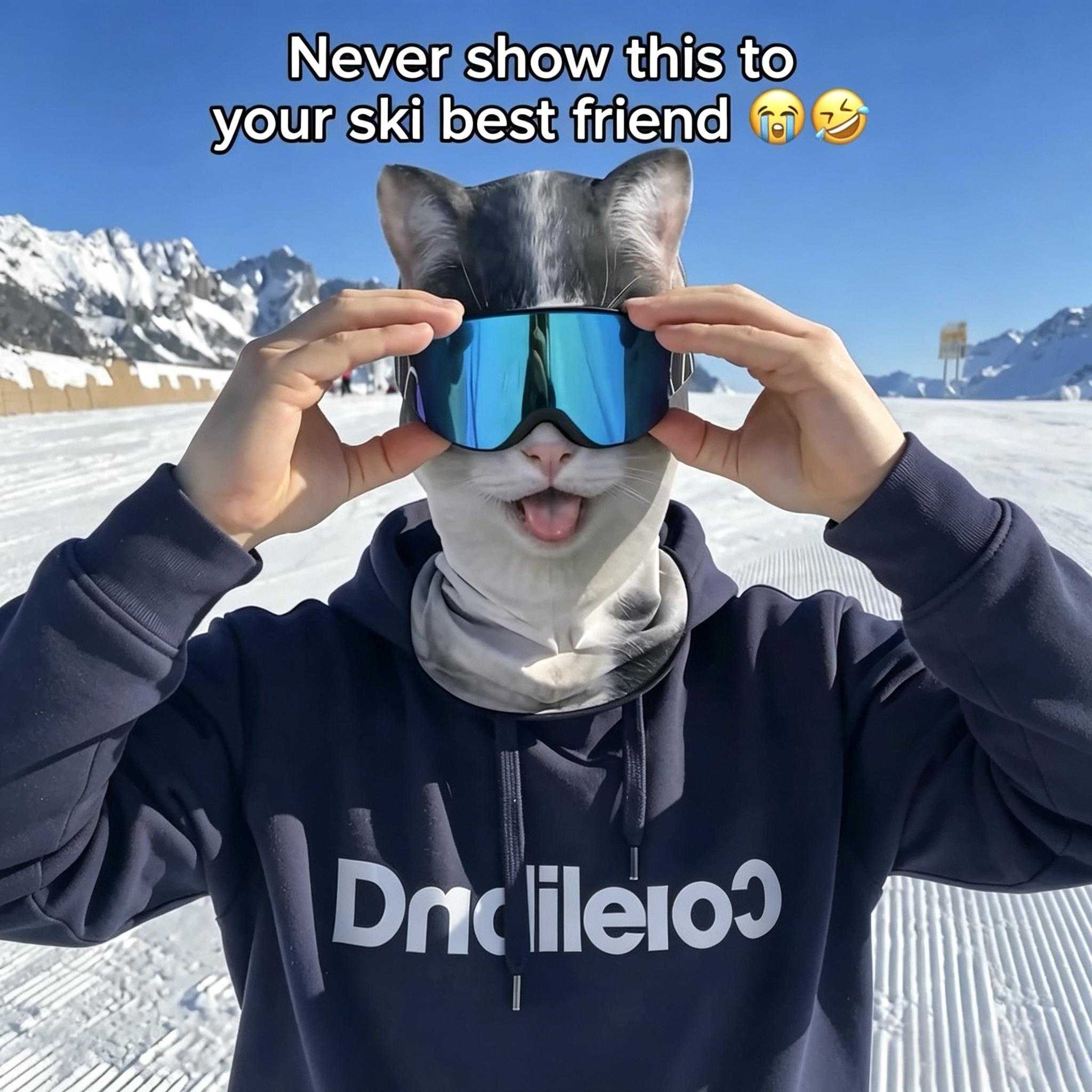 3D印花猫咪面罩 动物狗狗搞怪滑雪头套 户外骑行防风全包护脸帽