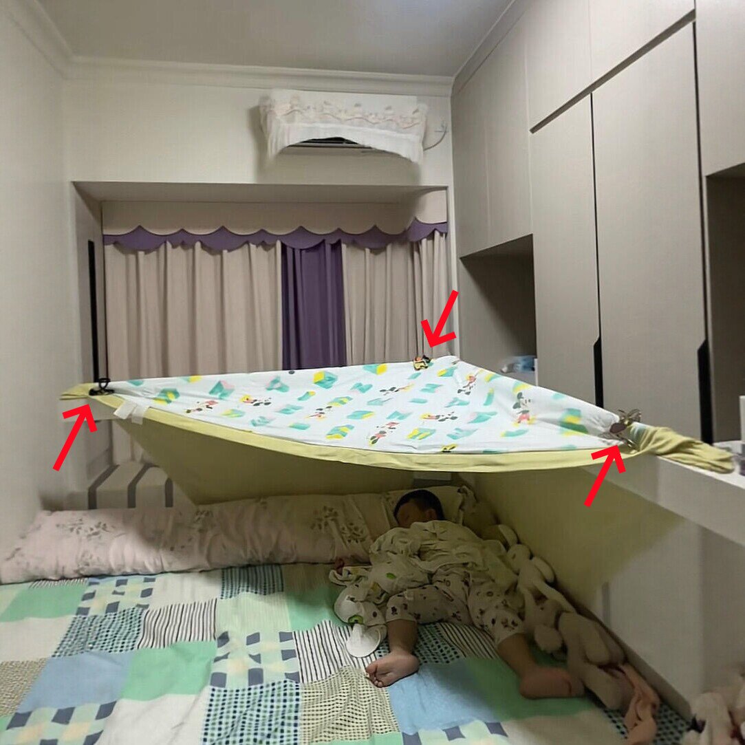 宝宝睡觉防着凉神器!婴儿入睡遮光空调挡风强力夹子自制挡风板