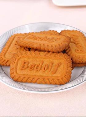 焙多夫焦糖饼干生日蛋糕装饰饼干可食用焦糖味酥性点心装扮