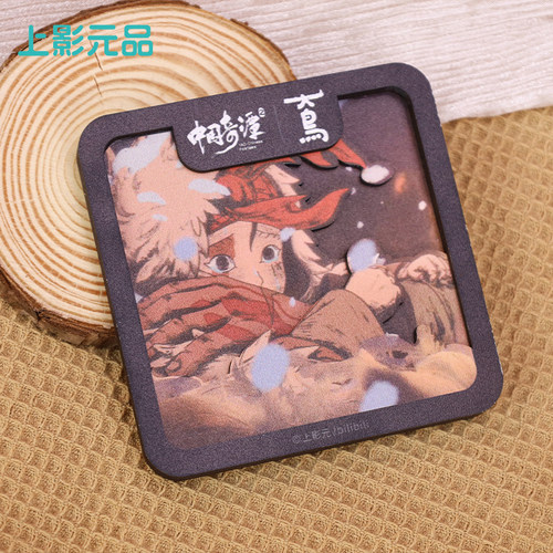 上影元品中国奇谭2大鸟刑天多层冰箱贴木制磁吸饰品摆件生日礼物