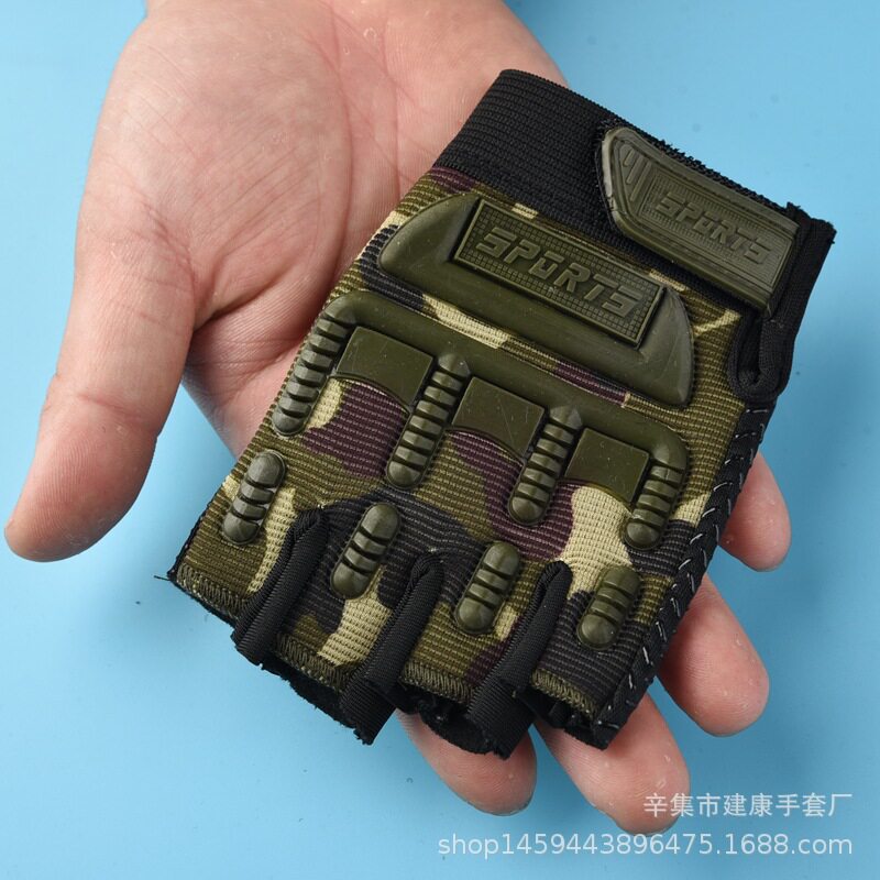 儿童手套户外运动半指防滑透气