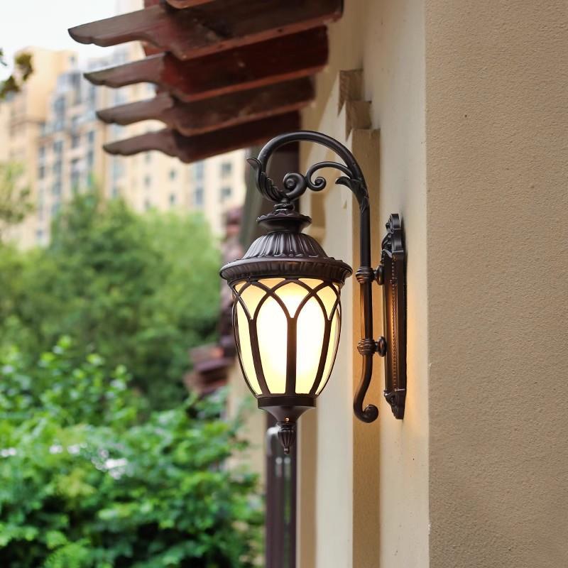 户外防水壁灯走廊欧式复古阳台外墙灯室外复古别墅花园大门庭院灯