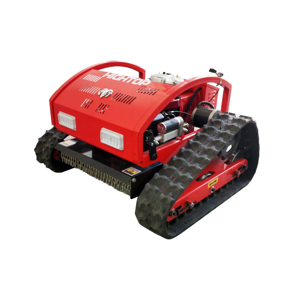 草坪边坡打草机园林开荒汽油碎草机柴油遥控割草机果园履带除草机