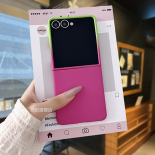 ins风 小众女款 适用三星GalaxyZFlip7手机壳新款 折叠屏zflip6高级感ZFold7保护套全包防摔超薄简约W24Flip个性