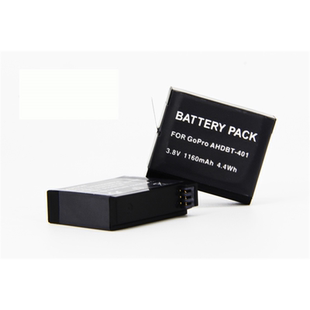 尼胜 适用 gopro hero4相机电池 AHDBT-401电池 狗4运动相机 录像机电池  4代