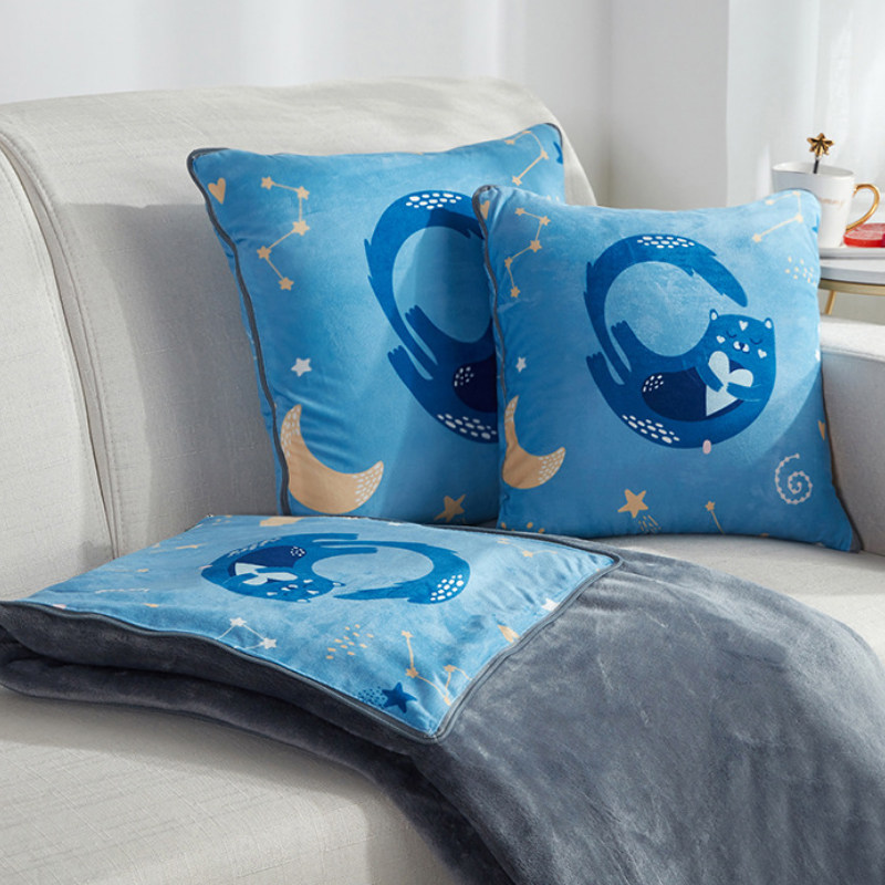 可爱午睡枕抱枕被子两用靠垫被珊瑚绒空调毯子办公室汽车沙发靠枕,居家布艺,抱枕被,淘宝优惠券,粉丝福利购,淘宝优惠卷