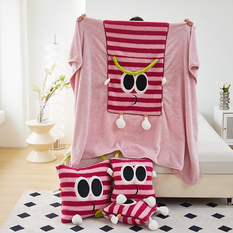 多巴胺抱枕毯子二合一汽车沙发靠垫D办公室学生宿舍午休枕头空调