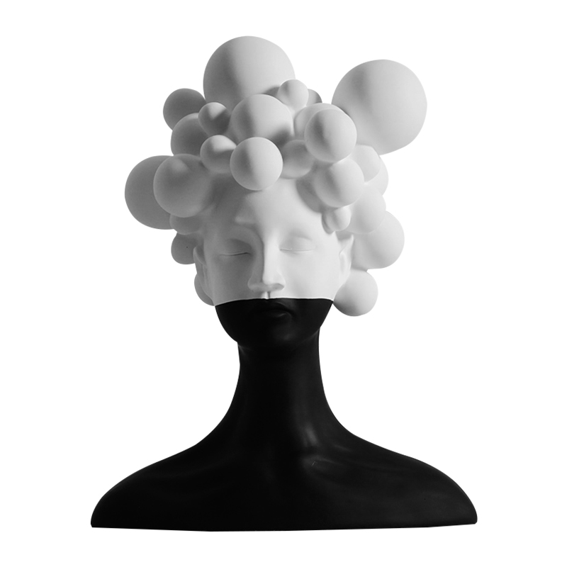 树脂摆件高级感小众创意客w厅书房电视柜轻奢抽象艺术雕塑装饰品