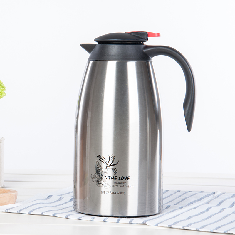 家用保温壶 不锈钢304暖壶欧A式真空保温瓶热水壶开水瓶2升大容量