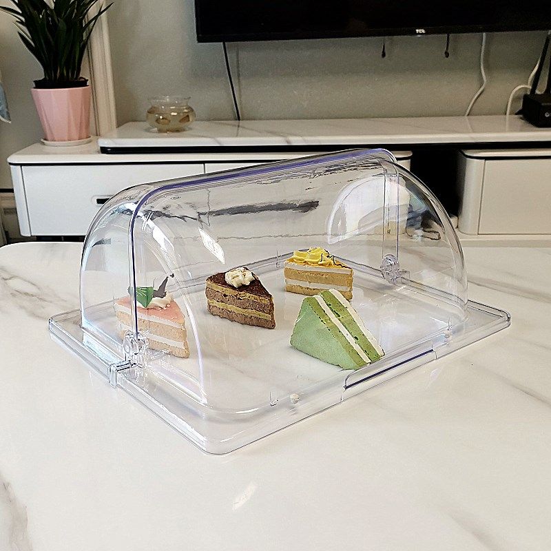 长方形蛋糕罩透明面包托盘翻盖份A数盆盖塑料盒子食品保鲜防尘罩,餐饮具,保鲜盖,淘宝优惠券,粉丝福利购,淘宝优惠卷