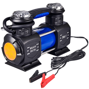 车载充气泵双缸高压大功率便携式 汽车12V伏越野SUVV轿车轮胎打气