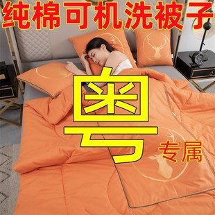 4斤1.8e米宽纯棉全棉两用抱枕被子车载靠垫沙发办公室午休空调被