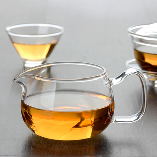 玻璃公道杯分茶器茶海透明耐热C创意公杯均杯功夫茶具茶道配件