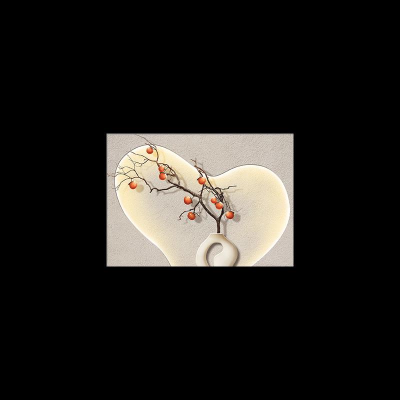 奶油风电表箱装s饰画静r物创意饭厅配电箱电闸空开盒遮挡挂画免打