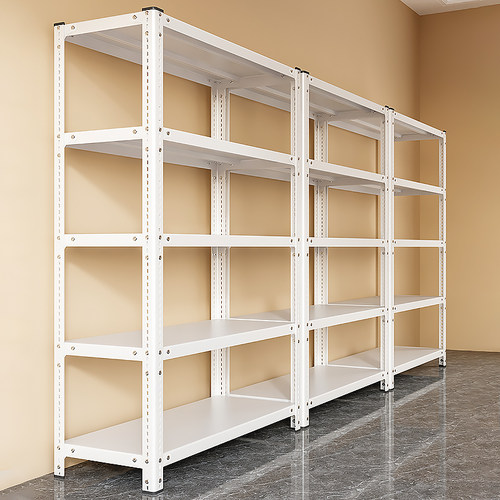 超市货架家用角钢储物架阳台置物架多层落地仓库展示架.仓储铁架