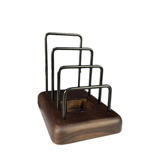 北美黑胡桃菜板架n厨房置物架家用砧板架实木案板架收纳架