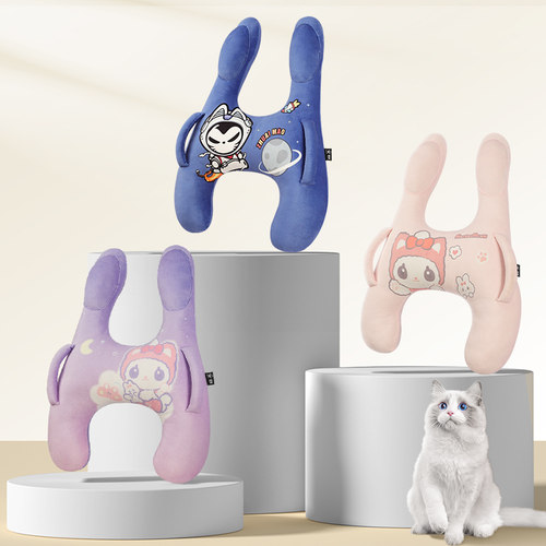 漫彩儿童车载睡h觉神器长途坐汽车后排枕头安全带固定车内小孩抱